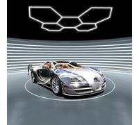 HJDSUDU Hexagon LED Garage Light, LED Honeycomb Garage Light Fixture, Hexagon Garage Led Ceiling Light 6500K, for Garage, Auto Beauty Shop, Car Detailing Shop etc,5 HEX(24 PACKS)