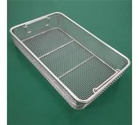 HJDSUDU Medical Stainless Steel Surgical Instrument Sterilization Basket,Instrument Tray And Mesh Perforated Baskets Sterilization Tray,for Surgical Medical Dental Instruments,25 * 15 * 7cm