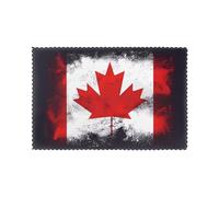 HJFCZH 6PCS Heat Resistant Placemats, Thick & Durable Polyester Dining Table Mats for Home Kitchen, Hotel, Banquet - Easy Wash Canadian flag Prints