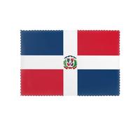 HJFCZH 6PCS Heat Resistant Placemats, Thick & Durable Polyester Dining Table Mats for Home Kitchen, Hotel, Banquet - Easy Wash Dominican Republic Prints