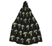 HJFCZH A caterpillar hiding from the rain Picture Halloween Adult Hooded Cape Super Large Hooded Cloak