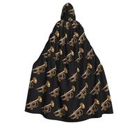 HJFCZH A loud horn Picture Halloween Adult Hooded Cape Super Large Hooded Cloak