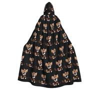 HJFCZH A pair of kittens hugging each other Picture Halloween Adult Hooded Cape Super Large Hooded Cloak