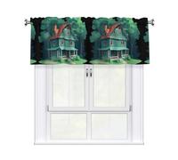 HJFCZH A Shabby House in The Forest Prints Thoughtful Housewarming Gift - 54x18 Inch Peach Skin Layer for a Cozy Kitchen