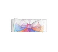 HJFCZH Abstract Spring Leave Prints Baby Bow Headband - Soft, Skin-Friendly Nylon Blend for Newborn Photo Shoots & Baby Shower Gifts
