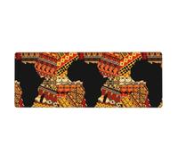 HJFCZH African Map Ethnic Pattern Mouse Pad 12x31.5in Extended Desk Throw