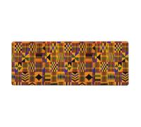 HJFCZH african weaving Mouse Pad 12x31.5in Large Desk Throw