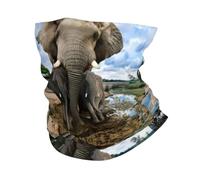 HJFCZH African Wild Animals Elephant Prints Performance Polyester Headband Multi-Purpose Sports Towel - Soft Breathable Quick Dry Cover