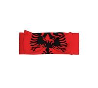 HJFCZH Albanian flag Prints Baby Bow Headband - High-Grade Polyester & Spandex Knit Throw for Newborns - Soft, Stretchy & Adorable for Baby Girls 0-6 Months