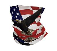 HJFCZH American Flag Fly Eagle Prints Multi-Functional Sport Throw - Seamless, Quick-Dry Headwear for Hiking, Cycling, and Beyond!