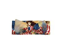 HJFCZH American USA Flag Eagle Art Prints Baby Bow Headband - Adorable Newborn Accessory for Sweet Photo Shoots & Baby Showers