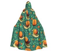 HJFCZH Animal Snail Printed Halloween Adult Hooded Cloak for various party and carnival settings