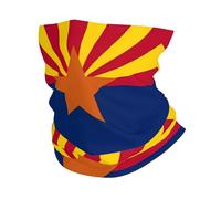 HJFCZH Arizona Flag Prints Multi-Function Sport Throw - Seamless, Breathable, Quick-Dry Headwear for Hiking, Biking & Outdoor Adventures
