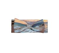 HJFCZH Beach Maui Hawaii Sunset Sea Waves Clouds Prints Baby Bow Headband - Soft, Skin-Friendly Nylon Blend for Newborn Photo Shoots & Baby Shower Gifts
