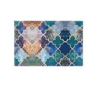 HJFCZH Beautiful Color Prints Quality Table Layers - Heat Resistant Place Mat Covers， Durable 6-Piece Set with Printed Designs