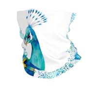 HJFCZH Beautiful Peacock and Floral Prints Multi-Functional Sport Throw - Seamless, Quick-Dry Headwear for Hiking, Cycling, and Beyond!