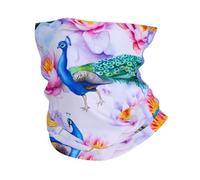 HJFCZH Beautiful Peacocks and Lotuses Prints Multi-Functional Sport Throw - Seamless, Quick-Dry Headwear for Hiking, Cycling, and Beyond!