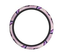 HJFCZH Beautiful Purple Butterfly Art Prints Quality Steering Wheel Layer - Durable Neoprene Protection & Universal Fit