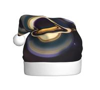 HJFCZH Beautiful Saturn Printed Christmas Hat for Adult quality festive accessory crafted soft, lightweight