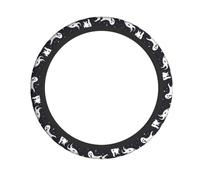 HJFCZH Black and Halloween Ghost Prints Thoughtful Car Accessory Gift - Quality Wheel Layer for the Driver You Love