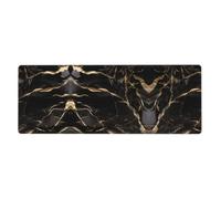 HJFCZH Black Gold Marble Mouse Pad 12x31.5in Extended Desk Protector