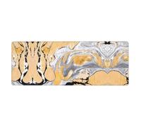 HJFCZH Black Golden Marble Ink Mouse Pad 12x31.5in Extended Desk Throw