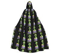 HJFCZH Broken shell dinosaur egg Pattern Halloween Adult Hooded Cape Super Large Hooded Cloak with Bow Tie, No Zipper