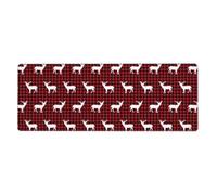 HJFCZH Buffalo Plaid Deer Mouse Pad 12x31.5in Extended Desk Throw