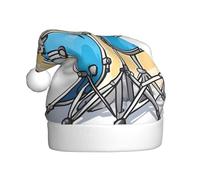 HJFCZH Cartoon Drummer Knock Printed Christmas Hat for Adult quality festive accessory crafted soft, lightweight