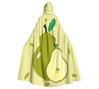 HJFCZH cartoon pear Picture Halloween Adult Hooded Cloak ensuring easy care and long-lasting use
