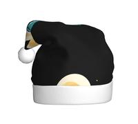 HJFCZH Cartoon waves rolled up Printing Christmas Hat for Adult Making It a Fun and Durable Gift for Men and Women