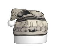 HJFCZH Chemistry Print Picture Christmas Hat for Adult quality accessory soft, lightweight, and fluffy