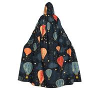 HJFCZH chinese flying lanterns Printing Halloween Adult Hooded Cloak is a super large, comfortable, and durable cloak