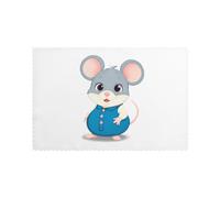 HJFCZH Chubby Little Mouse Prints Placemats Set of 6 12x18in - A Great Housewarming Gift for a Warm & Stylish Home