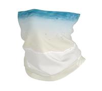HJFCZH Clear Sea Water White Sand Beach Prints Multi-Functional Sport Throw - Seamless, Quick-Dry Headwear for Hiking, Cycling, and Beyond!