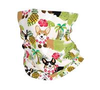 HJFCZH Corgi Hawaiian Tropical Summer Pineapple Prints Performance Polyester Headband Multi-Purpose Sports Towel - Soft Breathable Quick Dry Cover