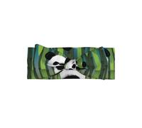HJFCZH Curious Baby Panda Prints Baby Bow Headband - High-Grade Polyester & Spandex Knit Throw for Newborns - Soft, Stretchy & Adorable for Baby Girls 0-6 Months