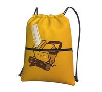 HJFCZH Cute Crying Chainsaw Prints Drawstring Zipper Backpack Lightweight Sport Gym Bag Water-Resistant Travel Throw Cover for Men Women Teens