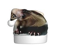 HJFCZH Cute hedgehog Picture Christmas Hat for Adult quality accessory soft, lightweight, and fluffy