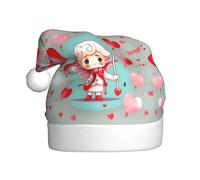 HJFCZH Cute loving boy Printing Christmas Hat for Adult Making It a Fun and Durable Gift for Men and Women