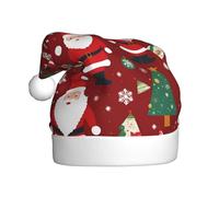 HJFCZH Cute Santa's gift Picture Christmas Hat for Adult quality festive accessory crafted soft, lightweight