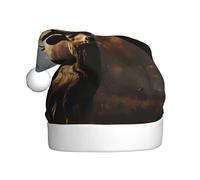 HJFCZH Deer Hunting Picture Christmas Hat for Adult quality festive accessory crafted soft, lightweight