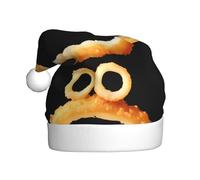 HJFCZH Delicious onion rings Printing Christmas Hat for Adult Making It a Fun and Durable Gift for Men and Women