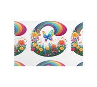 HJFCZH Dreamy Butterfly Valley Printed Placemats for Dining Table Set of 6 for Hotels, Homes, and Banquets as Decorative Table Decorations, Beautiful durable