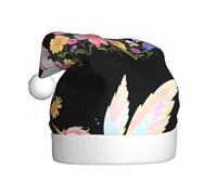 HJFCZH Fantasy unicorn in the sea of flowers Printing Christmas Hat for Adult Making It a Fun and Durable Gift for Men and Women