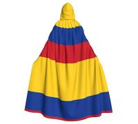 HJFCZH Flag of Colombia Printing Halloween Adult Hooded Cloak is a super large, comfortable, and durable cloak