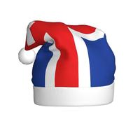 HJFCZH Flag of Iceland Printing Christmas Hat for Adult Making It a Fun and Durable Gift for Men and Women