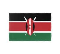 HJFCZH Flag of Kenya Prints Placemats Set of 6 12x18in - Heavy-Duty Polyester Table Covers Engineered for Lasting Performance