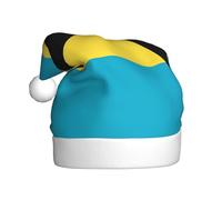 HJFCZH Flag of the Bahamas Picture Christmas Hat for Adult quality festive accessory crafted soft, lightweight
