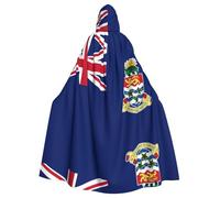 HJFCZH Flag of the Cayman Islands Printed Halloween Adult Hooded Cloak for various party and carnival settings